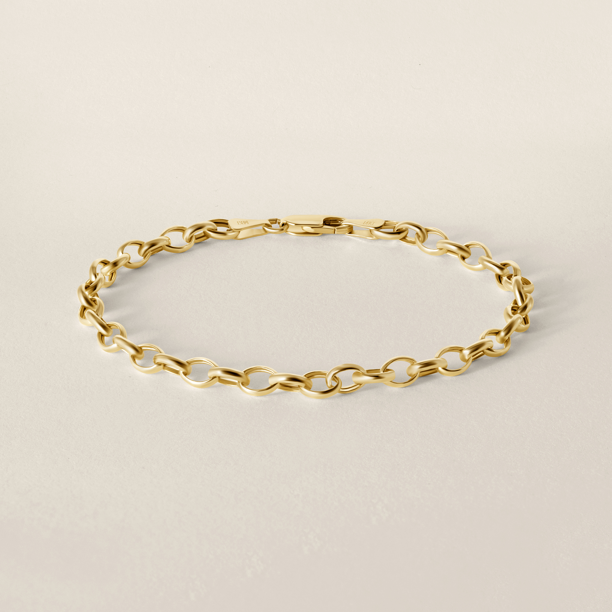Classic Gold Chain Link Bracelet